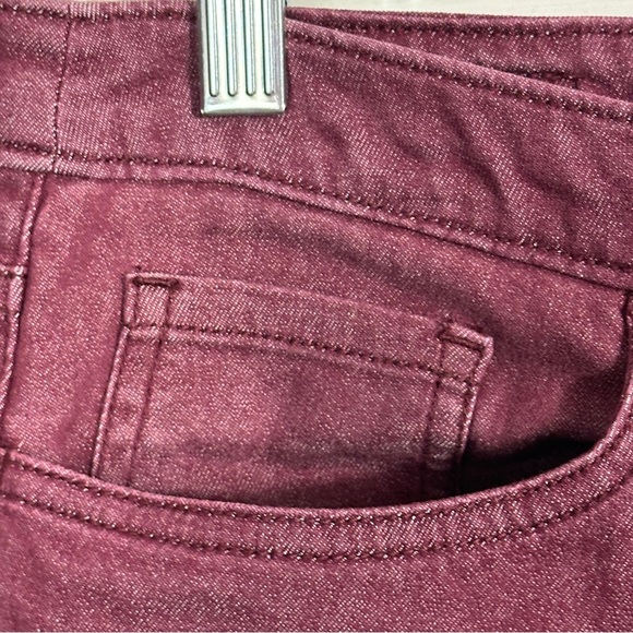 The North Face size 10 jeans, brick color, cotton blend, ankle, spring, autumn - Picture 7 of 16